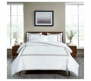 Bedspreads & Sets |   1200Tc Embroidered Duvet Cover Set, King/Cal. King Bedspreads & Sets Bedspreads & Sets