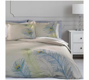 Bedspreads & Sets |   3-Piece Peacock Cotton Duvet Cover Setking/Cal.King Bedspreads & Sets Bedspreads & Sets