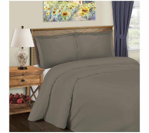 Bedspreads & Sets |   600-Tc Solid Cotton Blend Duvet Coveret, Twin Bedspreads & Sets Bedspreads & Sets