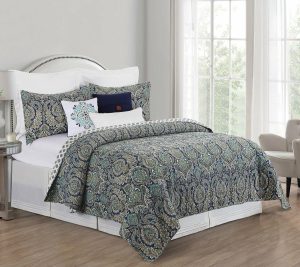 Bedspreads & Sets |   Ada Navy King Quilt Set By Valerie Bedspreads & Sets Bedspreads & Sets