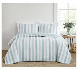 Bedspreads & Sets |   Aiden Stripe King 3 Piece Quilt Set Bedspreads & Sets Bedspreads & Sets