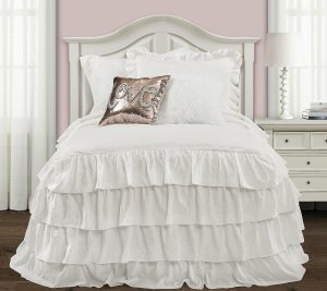 Bedspreads & Sets |   Allison Ruffle Skirt 2-Piece Twin Xl Bedspread By Bedspreads & Sets Aqua