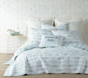 Bedspreads & Sets |   Aqua Breeze 3-Piece Coastal Full/Qu Een Quilt Set Bedspreads & Sets Aqua