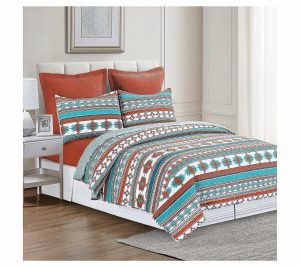 Bedspreads & Sets |   Aqua Valley 3-Piece Cotton Full/Queenquilt Set Bedspreads & Sets Bedspreads & Sets