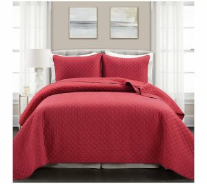 Bedspreads & Sets |   Ava Diamond Oversized Cotton Quilt 3Pc Kg Bedspreads & Sets Bedspreads & Sets