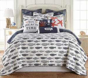 Bedspreads & Sets |   Bakio 2-Piece Coastal Twin/Twin Xl Quilt Set Bedspreads & Sets Bedspreads & Sets