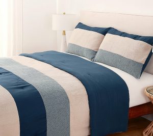 Bedspreads & Sets |   Berkshire Dylan Stripe Microfiber Comforter Setfull/Queen Bedspreads & Sets Bedspreads & Sets