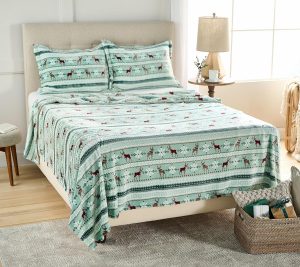 Bedspreads & Sets |   Berkshire Printed Velvetsoft Blanket With Sham – Full Bedspreads & Sets Bedspreads & Sets