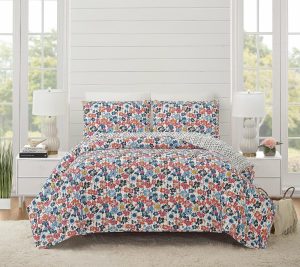 Bedspreads & Sets |   Blossom 3Pc Full/Queen Cotton Quilt Set Bedspreads & Sets Bedspreads & Sets