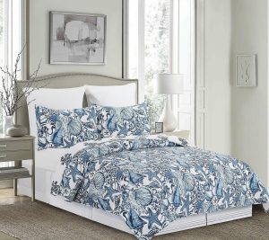 Bedspreads & Sets |   Blue Coast Shells 2-Piece Twin Quilt Set By Valerie Bedspreads & Sets Bedspreads & Sets