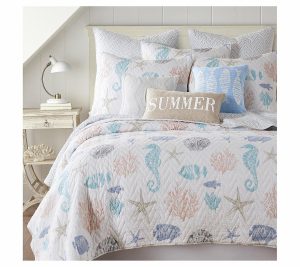 Bedspreads & Sets |   Blue Sea 2-Piece Coastal Twin/Twin Xl Quilt Set Bedspreads & Sets Bedspreads & Sets