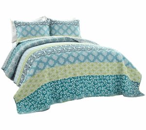 Bedspreads & Sets |   Bohemian Stripe 3-Piece Full/Queen Quilt Set Bylush Decor Bedspreads & Sets Bedspreads & Sets