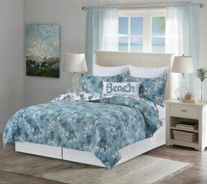 Bedspreads & Sets |   Bruno Palms Full/Queen Quilt Set By Valerie Bedspreads & Sets Bedspreads & Sets