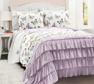 Bedspreads & Sets |   Butterfly Oversized 3Pc Full/Queen Qilt Set Bedspreads & Sets Bedspreads & Sets