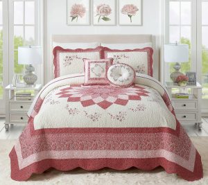 Bedspreads & Sets |   Caroline Embroidered Bedspread- King Bedspreads & Sets Bedspreads & Sets