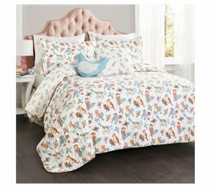 Bedspreads & Sets |   Chirpy Birds Quilt 4Pc Set Twin Bedspreads & Sets Bedspreads & Sets