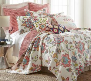 Bedspreads & Sets |   Clementine Floral 3-Piece Full/Queen Quilt Set Bedspreads & Sets Bedspreads & Sets