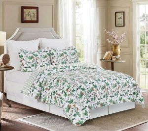 Bedspreads & Sets |   Clover Bug 3-Piece Cotton King Quilt Set By Valerie Bedspreads & Sets Bedspreads & Sets