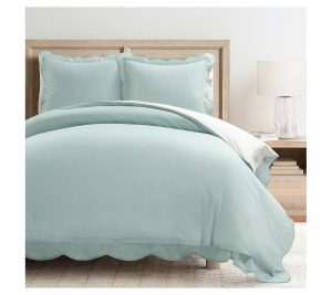 Bedspreads & Sets |   Coas Tal Chic Scallo P Edge Duvet Co Ver 3Pc Set- Ki Bedspreads & Sets Bedspreads & Sets