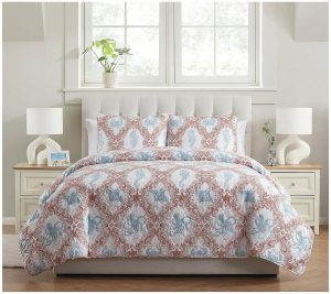 Bedspreads & Sets |   Coastal 3Pc Sealife Quilt Set, Full/Queen Bedspreads & Sets Bedspreads & Sets