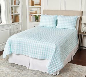 Bedspreads & Sets |   Cotton Bloom Gingham Quilt Set – Fl Bedspreads & Sets Bedspreads & Sets