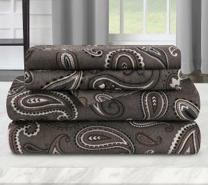 Bedspreads & Sets |   Cotton Flannel Deep Pocket Paisley She Et Set, King Bedspreads & Sets Bedspreads & Sets