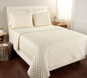 Bedspreads & Sets |   Cotton Sateen Quilt & Sham Set- King Bedspreads & Sets Bedspreads & Sets