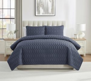 Bedspreads & Sets |   Diamond 3Pc Textured Quilt Set, Full/Queen Bedspreads & Sets Bedspreads & Sets