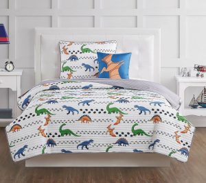 Bedspreads & Sets |   Dino Tracks Full 4-Piece Quilt Set Bedspreads & Sets Bedspreads & Sets