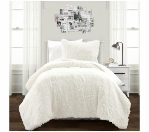 Bedspreads & Sets |   Emma Faux Fur Oversized Comforter Set Twin Xl Blush Decor Bedspreads & Sets Bedspreads & Sets