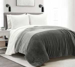 Bedspreads & Sets |   Farmhouse Color Block Ultra Comforter 3Pc F/Q Bedspreads & Sets Bedspreads & Sets