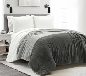 Bedspreads & Sets |   Farmhouse Color Block Ultra Comforter 3Pc King Bedspreads & Sets Bedspreads & Sets