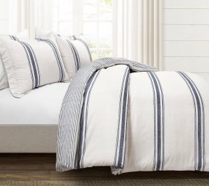 Bedspreads & Sets |   Farmhouse Stripe Cotton Duvet Cover Set Kg By Bedspreads & Sets Bedspreads & Sets