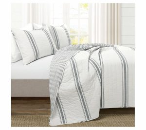 Bedspreads & Sets |   Farmhouse Stripe Rev Quilt Set – Full/Queen Bedspreads & Sets Bedspreads & Sets