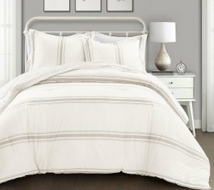 Bedspreads & Sets |   Farmhouse Stripe Rev. Set F/Q By Bedspreads & Sets Bedspreads & Sets