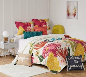 Bedspreads & Sets |   Grandiflora 2-Piece Floral Twin/Twixl Quilt Set Bedspreads & Sets Bedspreads & Sets