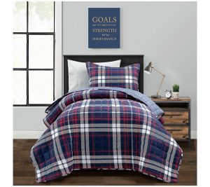 Bedspreads & Sets |   Grayson Farmhouse Plaid Rev Quilt 2Pc Twin-Xl By Bedspreads & Sets Bedspreads & Sets