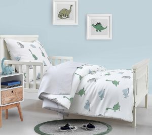 Bedspreads & Sets |   Hello Spud Dinosaurs Toddler 4 Piece Cotton Comorter Set Bedspreads & Sets Bedspreads & Sets