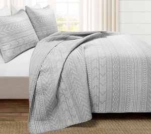 Bedspreads & Sets |   Hygge Geo Rev Cotton Quilt Set K By Bedspreads & Sets Bedspreads & Sets