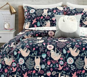 Bedspreads & Sets |   Hygge Sloth 3-Piece Twin Quilt Set By Bedspreads & Sets Bedspreads & Sets