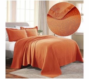 Bedspreads & Sets |   Jacquard Cotton Medallion 3Pc Set, Queen Bedspreads & Sets Bedspreads & Sets