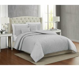 Bedspreads & Sets |   James Pleated Silver 9Pc King Co Mforter Set Bedspreads & Sets Bedspreads & Sets