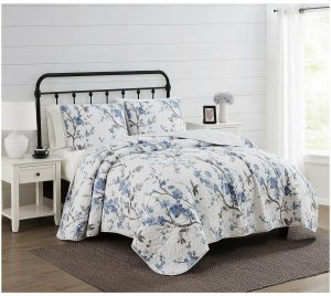 Bedspreads & Sets |   Kasumi Floral Full/Queen 3 Piece Comfortr Set Bedspreads & Sets Bedspreads & Sets