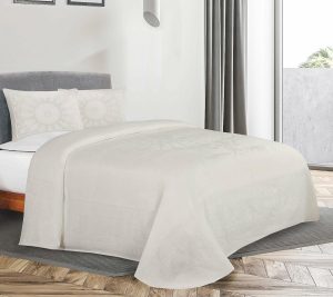 Bedspreads & Sets |   Lightweight Cotton Blend Oversized Bed Spread, Twin Bedspreads & Sets Aqua