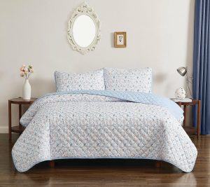 Bedspreads & Sets |   Maine Floral Full/Queen 3 Piece Quilset Bedspreads & Sets Bedspreads & Sets