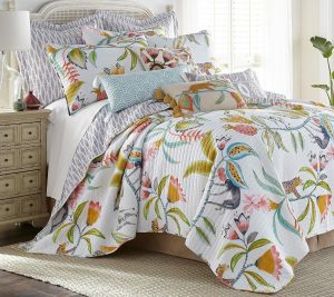 Bedspreads & Sets |   Melina 3-Piece Tropical King/Cal Ki Ng Quilt Set Bedspreads & Sets Bedspreads & Sets