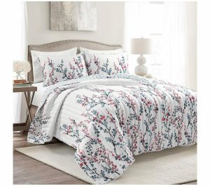 Bedspreads & Sets |   Mirabelle Watercolor Floral Reversible Quilt 3-Pc Bedspreads & Sets Bedspreads & Sets