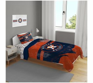 Bedspreads & Sets |   Mlb Slanted Str Ipe Twin 4-Piec E Bed In A Bag Bedspreads & Sets Bedspreads & Sets