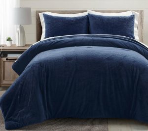 Bedspreads & Sets |   Modern Solid Faux Fur All Season Comforter King Bedspreads & Sets Bedspreads & Sets