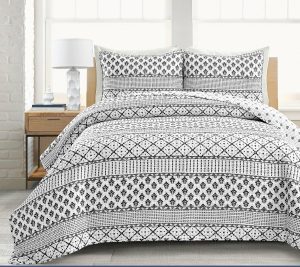 Bedspreads & Sets |   Monique Stripe 3Pc King Quilt Set By Bedspreads & Sets Bedspreads & Sets